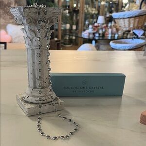 Touchstone Crystal Silver Chain Necklace